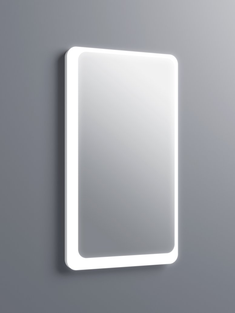 Illuminated LED light mirror